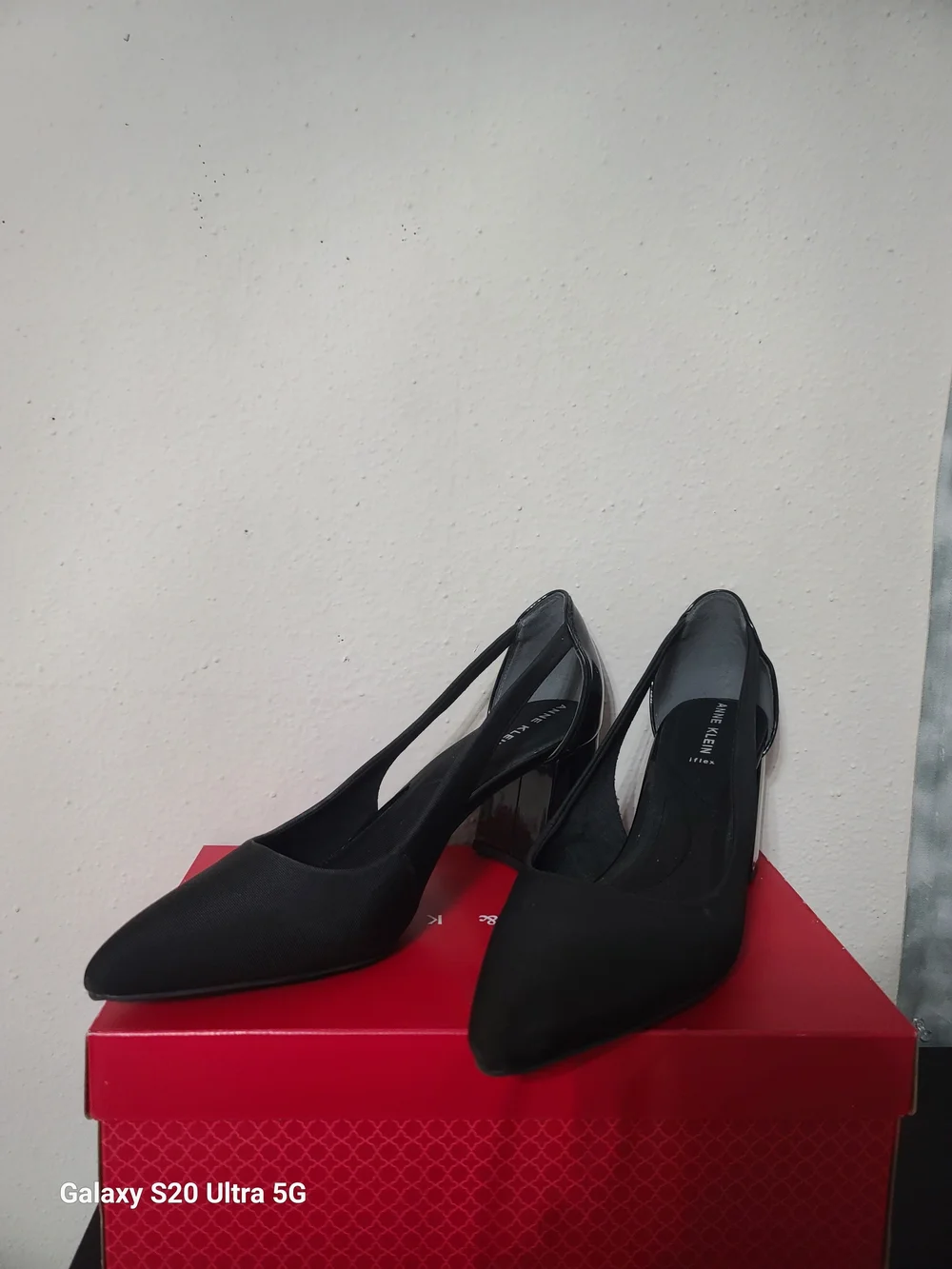 Anne Klein Black Pointed Slingback Pumps